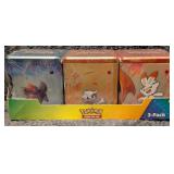 Pokemon Costco 3 pack fighting tins 3 Pack Tin