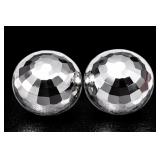 Silver Ball Earring