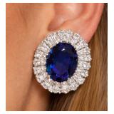 Silver 5.32g Cz Earring