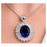 Silver 2.81g Cz Pendant