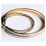 Vintage earrings pair 70mm 25.60g