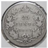 Canada 25 Cent 1883H