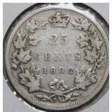Canada 25 Cent 1892