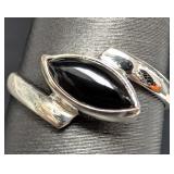 Silver 1.8g Black Onyx Ring Retail Value $160