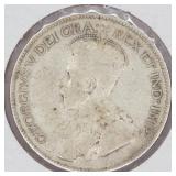 1929 Canada 25 Cent Coin IMP