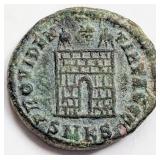 Camp Gate, Constantine I AD307-337 Roman Coin 18mm