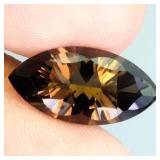 Marquise Concave Cut Natural Clean Smoky Quartz Br