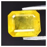 1.40ct 7x5.7mm Octagon Yellow Sapphire - Africa Ge