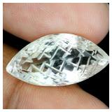 Marquise With Back Checker Board Table Carving Whi