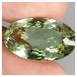 Oval Cut Natural Top Rich Green Amethyst Brazil VV