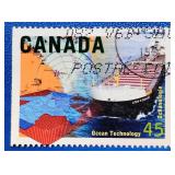 Canada 1996 'Ocean Technology' 45c stamp #1595