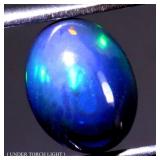 Oval Cab AAA Floral Flash Play Of Color Crystal Fi