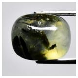 9.43ct Cushion Cabochon Natural Green Prehnite wit