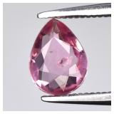 0.49ct 6.5x5mm VS Pear Natural Pink Tourmaline - U