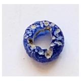 Ancient AD100-300 Roman jewelry bead glass blue