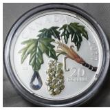 Canada 20 Dollars 2011 Maple Leaf Crystal Raindrop