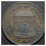 Canada PC-1B3 1844 Bank of Montreal 1/2 Penny Toke