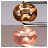 0.54ct 5x4mm Oval Natural Color Change Garnet - Un