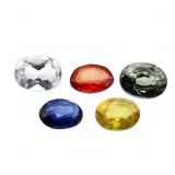 1 ctw Sapphire 5 Loose Stones