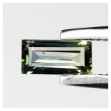 0.23ct 5x2.5mm Baguette Natural Green Sapphire - U