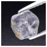 0.99ct Rough Natural Very Light Blue Sapphire - Un