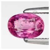 0.47ct 5.8x4mm Oval Natural Purplish Pink Tourmali