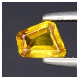 0.32ct 4.5x4mm Fancy Yellow Sapphire - Thailand Ge