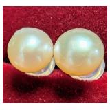 14K Gold F.W.Pearl Earring