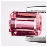 0.39ct 4.5x3.5mm VS Octagon Natural Pink Tourmalin