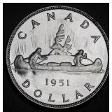 Canada Silver Dollar 1951