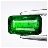 0.39ct 5.2x3mm Octagon Natural Intense Green Tsavo