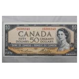 Canada $50 Banknote 1954 BC-42b Lawson Bouey
