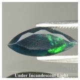 0.56ct 11.5x4.8mm Marquise Natural Black Opal - Ra