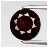 3.18ct Semi-Round Brilliant Natural Medium Orange