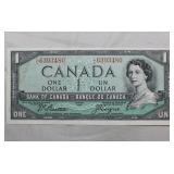 Canada $1 Banknote 1954 BC-37a Beattie Coyne