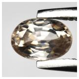 0.45ct 4.8x3.5mm VS Oval Natural Light Champagne Z
