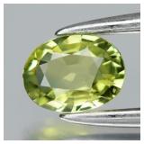0.32ct 4.8x3.5mm VVS Oval Natural Green Sapphire -