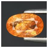 0.72ct 7x4.5mm Oval Natural Fanta Orange Spessarti