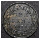 Canada Large Cent 1876H