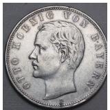 German States Bavaria 1908 5 Marks