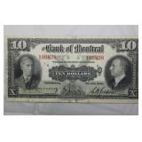 Bank of Montreal $10 1938 Banknote 505-62-04