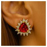 Silver 1.6g Natural Garnet App 0.8ct