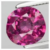 0.92ct 6x5.5mm Oval Natural Pinkish Purple Rhodoli