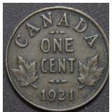 Canada Small Cent 1921