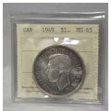 ICCS Canada Dollar 1949 MS-65