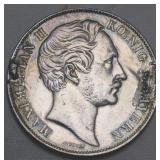 German States Bavaria 1855 2 Gulden