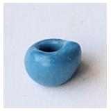 Ancient Egyptian AD100-300 jewelry faience bead bl