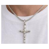 Silver 5.7g Cross Necklace