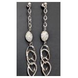 10K Gold 3.6g Cz Earring