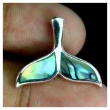 925 Sterling Silver Pendant Fancy Mother Of Pearl